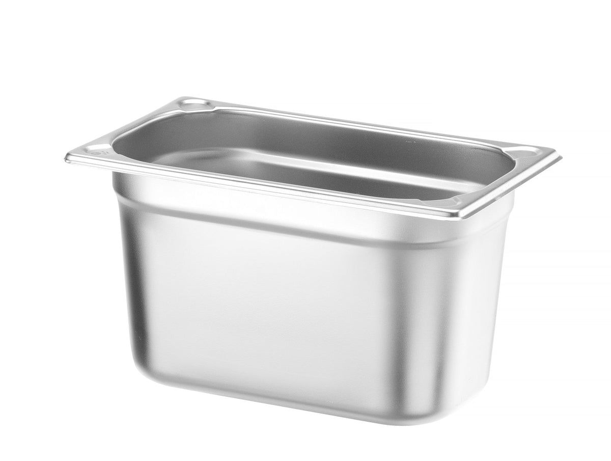CONTENITORE GN 1/4, HENDI, PROFI LINE +, GN 1/4, 4L, ARGENTO, 265X162X(H)150MM - 818497