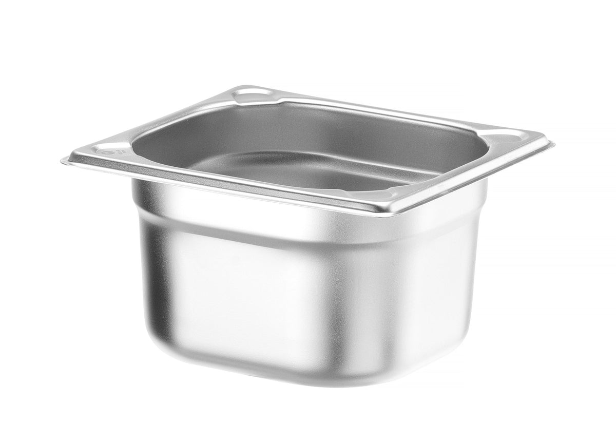 CONTENITORE GN 1/6, HENDI, PROFI LINE +, GN 1/6, 1,6L, ARGENTO, 176X162X(H)100MM - 818527