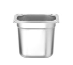 CONTENITORE GN 1/6, HENDI, PROFI LINE +, GN 1/6, 1,6L, ARGENTO, 176X162X(H)100MM - 818527