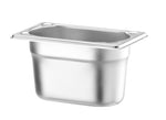 CONTENITORE GN 1/9, HENDI, PROFI LINE +, GN 1/9, 0,6L, ARGENTO, 176X108X(H)65MM - 818558