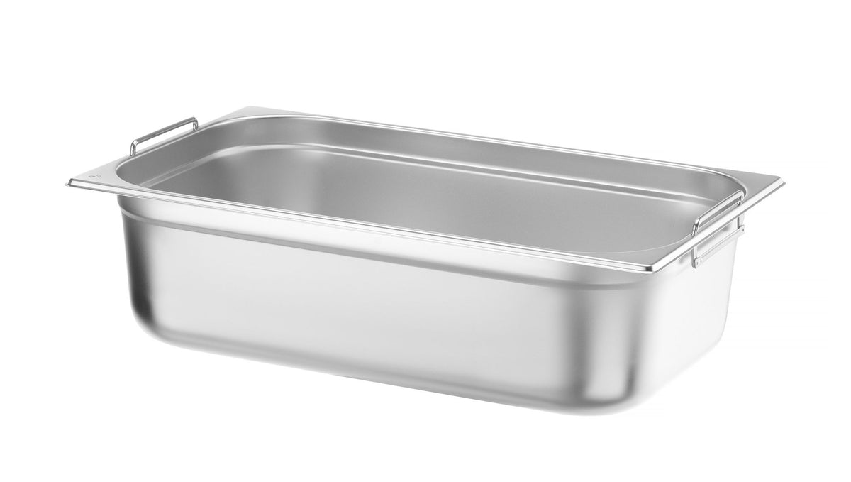 CONTENITORE GN 1/1, CON MANIGLIE ABBASSATE, HENDI, PROFI LINE PLUS, GN 1/1, 14L, ARGENTO, 530X325X(H - 818718