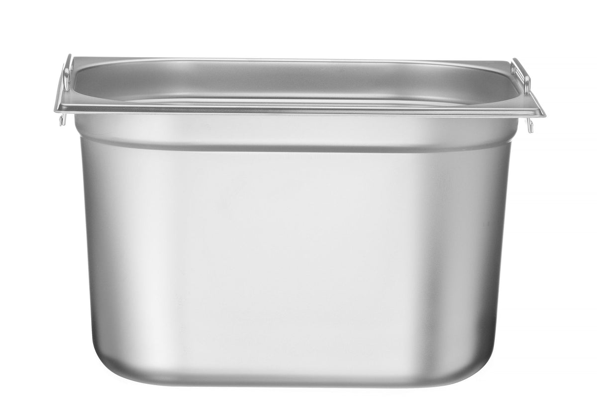CONTENITORE GN 1/2, CON MANIGLIE RIBASSATE, HENDI, PROFI LINE PLUS, GN 1/2, 6,5L, ARGENTO, 325X265X( - 818749