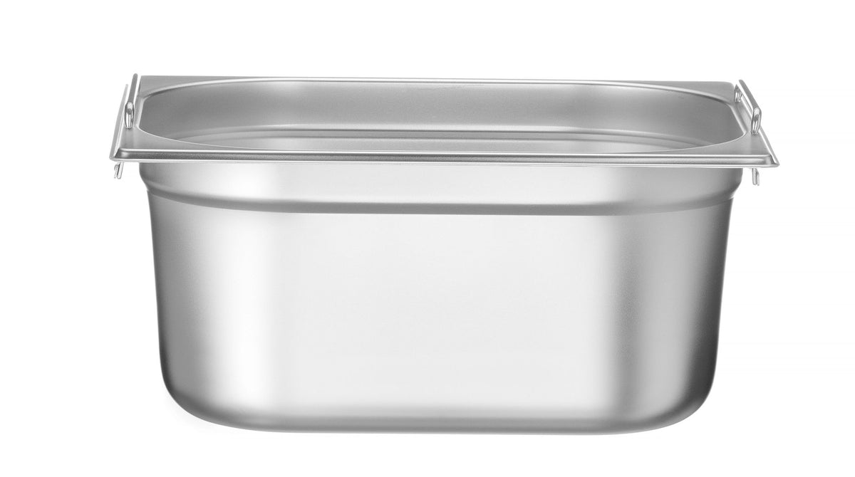CONTENITORE GN 1/2, CON MANIGLIE RIBASSATE, HENDI, PROFI LINE PLUS, GN 1/2, 12,5L, ARGENTO, 325X265X - 818725