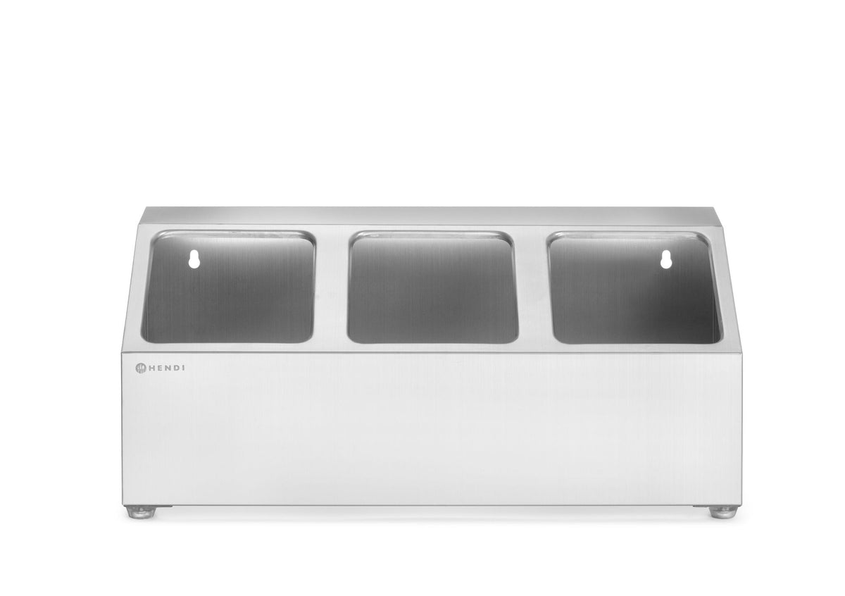 SUPPORTO PER CONTENITORE GASTRONORM, HENDI, 5 SCOMPARTI, 745X245X(H)215MM - 820049