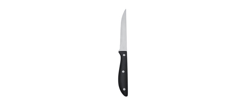 COLTELLO BISTECCA M/NERO ERG.-6- - 82848 - MORINI