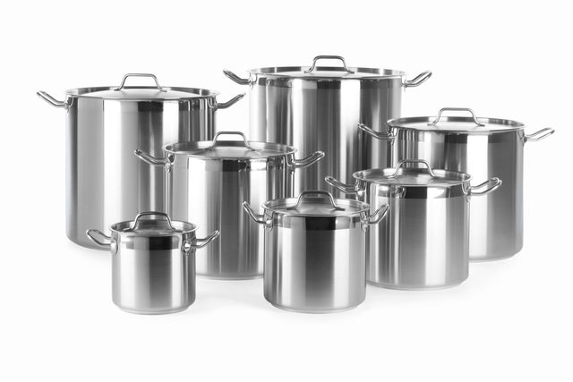 PENTOLA PER STUFATO ALTA - CON COPERCHIO, HENDI, PROFI LINE, 10L, Ø240X(H)220MM - 832400