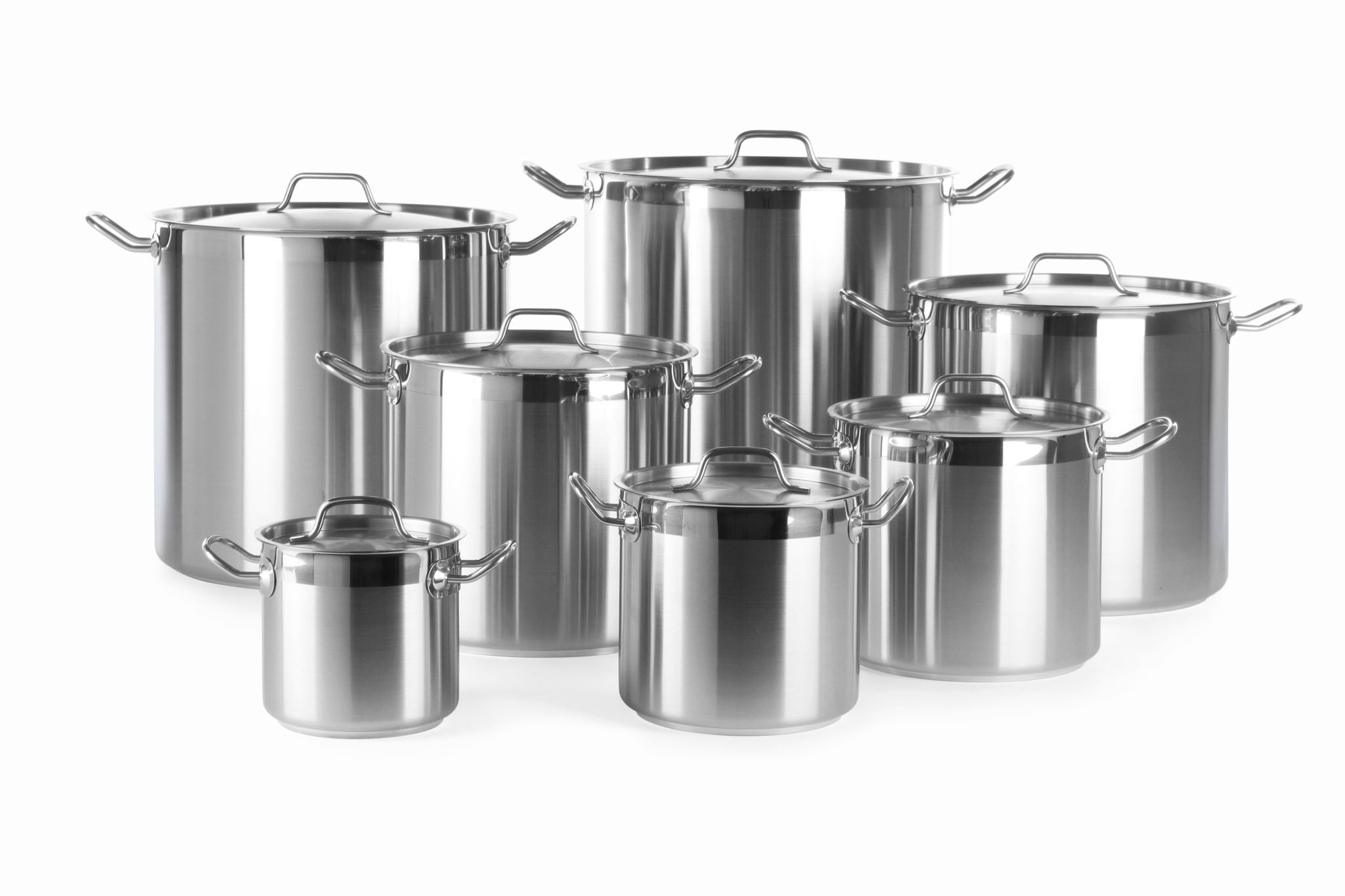 PENTOLA PER STUFATO ALTA - CON COPERCHIO, HENDI, PROFI LINE, 70L, Ø450X(H)450MM - 832929