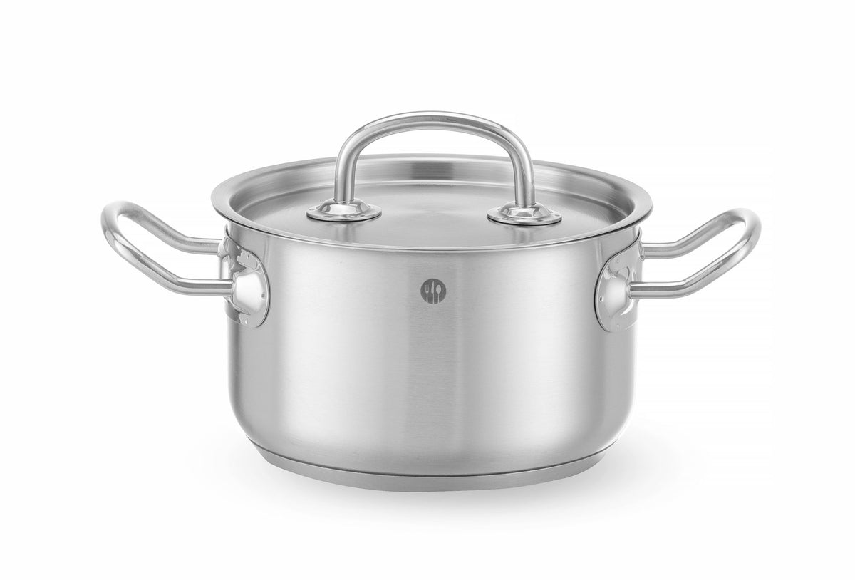 TEGAME CON COPERCHIO PER CARNE, HENDI, KITCHEN LINE, 6L, Ø240X(H)135MM - 836309