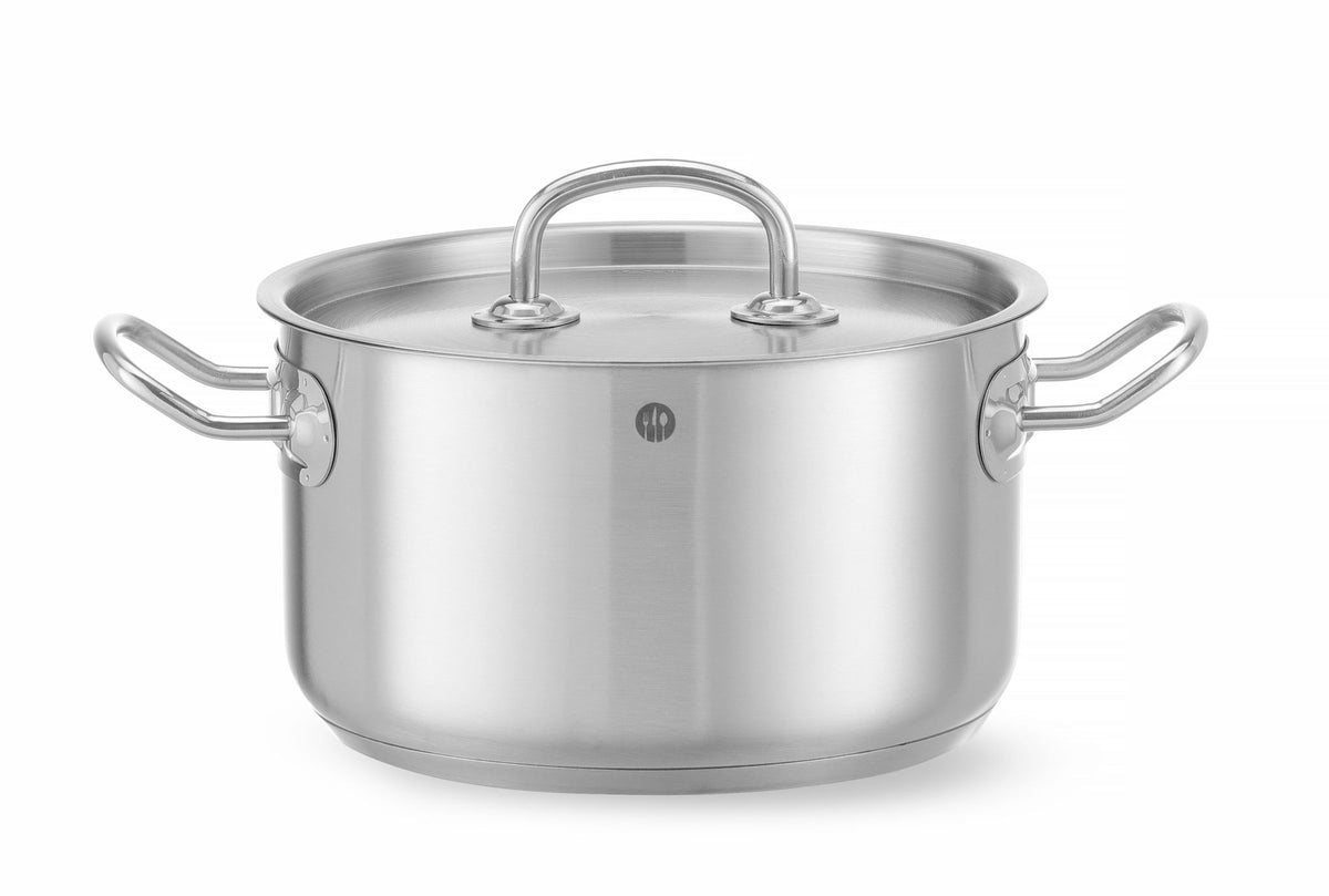 TEGAME CON COPERCHIO PER CARNE, HENDI, KITCHEN LINE, 1,8L, Ø160X(H)95MM - 836101