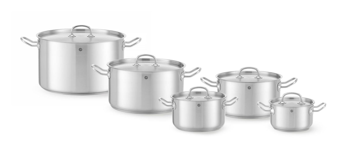 TEGAME CON COPERCHIO PER CARNE, HENDI, KITCHEN LINE, 6L, Ø240X(H)135MM - 836309