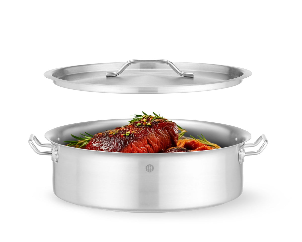 PENTOLA DA STUFATO CON COPERCHIO, HENDI, 15,8L, Ø380X(H)139MM - 836521