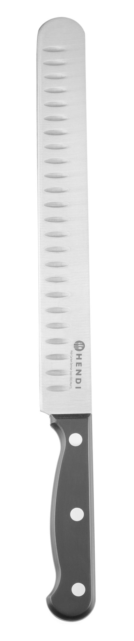 COLTELLO PER SALMONE 250 MM, STAMPATO, HENDI, PROFI LINE, NERO, (L)377MM - 844526