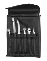 SET DI COLTELLI DA INTAGLIO-6 PEZZI, HENDI, NERO, 280X100X(H)50MM - 856291