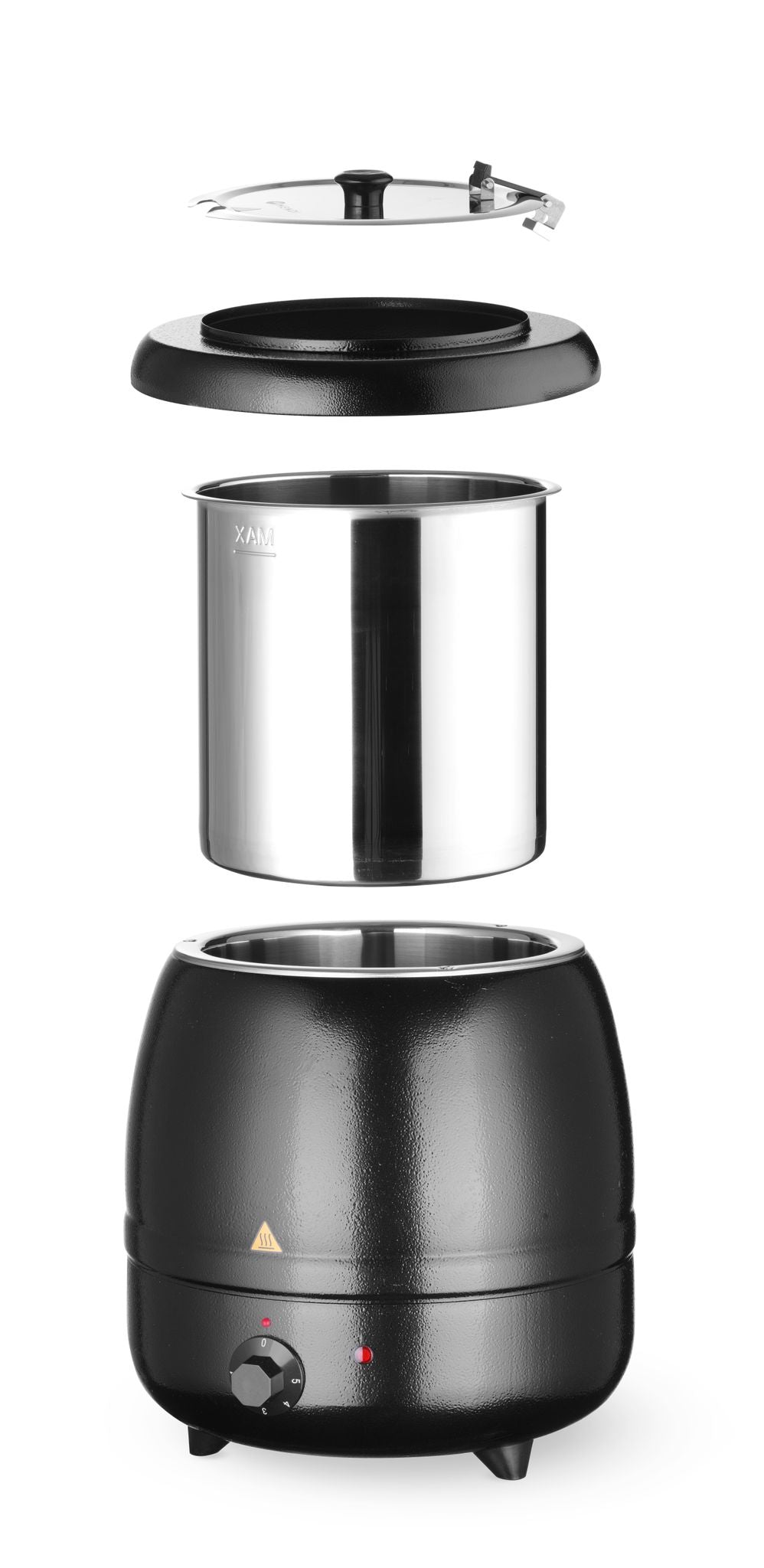 BOLLITORE PER ZUPPE., HENDI, KITCHEN LINE, 8L, NERO, 230V/400W, Ø330X(H)363MM - 860083