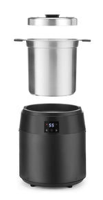 BOLLITORE PER ZUPPE SENZA ACQUA, 10L, HENDI, 10L, NERO, 230V/450W, Ø330X(H)398MM - 860564