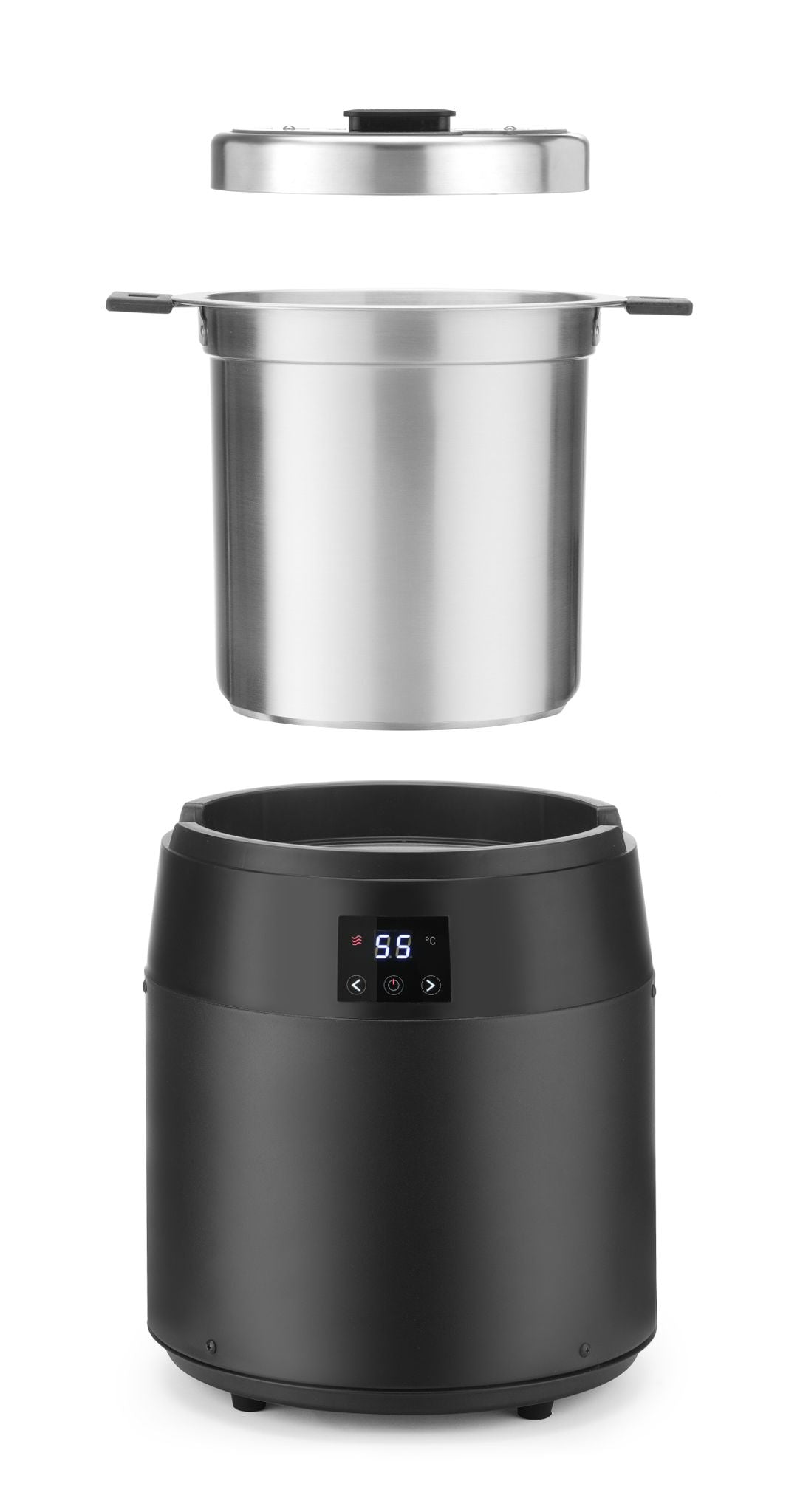 BOLLITORE PER ZUPPE SENZA ACQUA, 10L, HENDI, 10L, NERO, 230V/450W, Ø330X(H)398MM - 860564