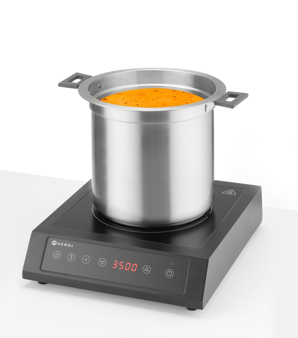 BOLLITORE PER ZUPPE SENZA ACQUA, 10L, HENDI, 10L, NERO, 230V/450W, Ø330X(H)398MM - 860564