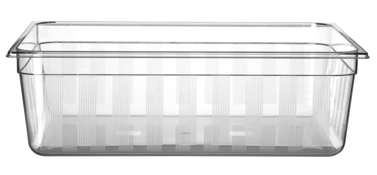 CONTENITORE GN 2/1 COOL, HENDI, COOL, GN 2/1, 55,5L, TRASPARENTE, 650X325X(H)100MM - 882412
