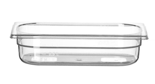 CONTENITORE GASTRONORM 1/4, PROFI LINE, GN 1/4, 1,8L, TRASPARENTE, 265X162X(H)65MM