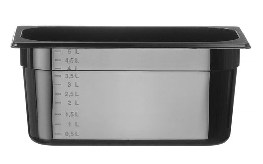 CONTENITORE GASTRONORM 1/3, PROFI LINE, GN 1/3, 5,7L, NERO, 325X176X(H)150MM