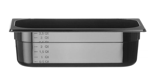 CONTENITORE GASTRONORM 1/3, PROFI LINE, GN 1/3, 4L, NERO, 325X176X(H)100MM