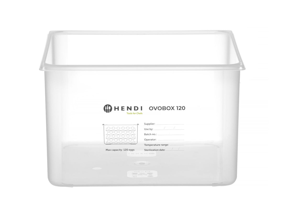 CONTENITORE PER UOVA OVOBOX 120, HENDI, GN 2/3, 18L, 355X325X(H)200MM, RETTANGOLARE - 870785
