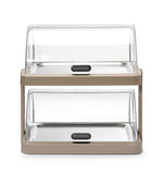 DISPLAY DI RAFFREDDAMENTO DOPPIO ROLL-TOP DUO UNIQ, HENDI, DESIGNED BY ROBERT BRONWASSER, NERO, 480X - 871812