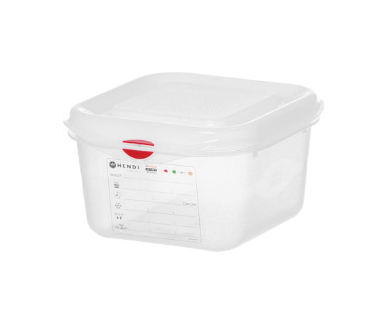 CONTENITORE GN 1/6 POLIPROPILENE, GN 1/6, 1,7L, TRASPARENTE, 176X162X(H)100MM