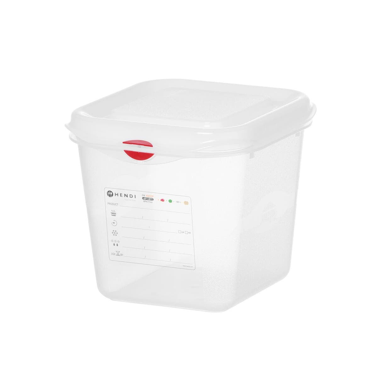 CONTENITORE GN 1/6 POLIPROPILENE, GN 1/6, 2,6L, TRASPARENTE, 176X162X(H)150MM