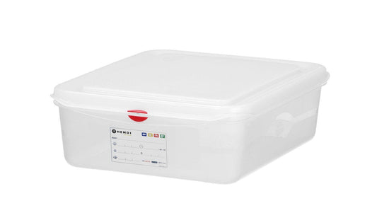 CONTENITORE GN 1/2 POLIPROPILENE, GN 1/2, 6,5L, TRASPARENTE, 325X265X(H)100MM