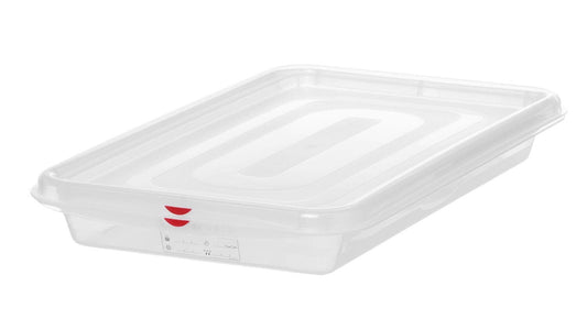 CONTENITORE GN 1/1 POLIPROPILENE, GN 1/1, 8L, TRASPARENTE, 530X325X(H)65MM