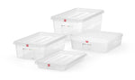 CONTENITORE GN 1/1, POLIPROPILENE, HENDI, GN 1/1, 13L, TRASPARENTE, 530X325X(H)100MM - 873342