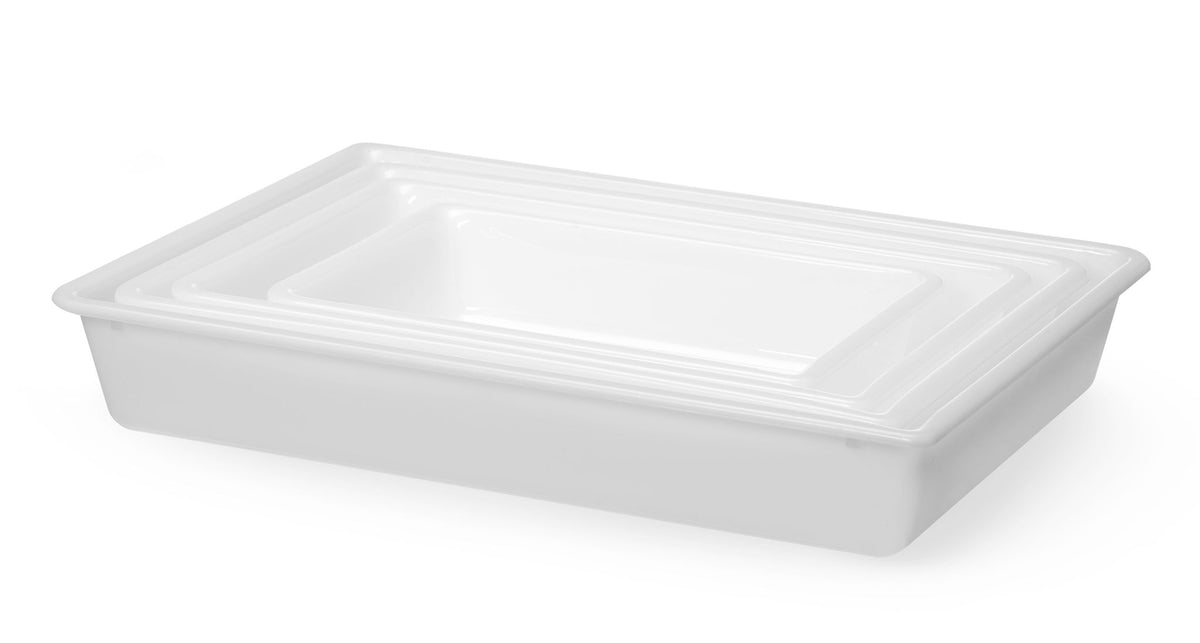 VASSOIO DI PREPARAZIONE, HENDI, 6L, BIANCO, 430X285X(H)75MM - 873427