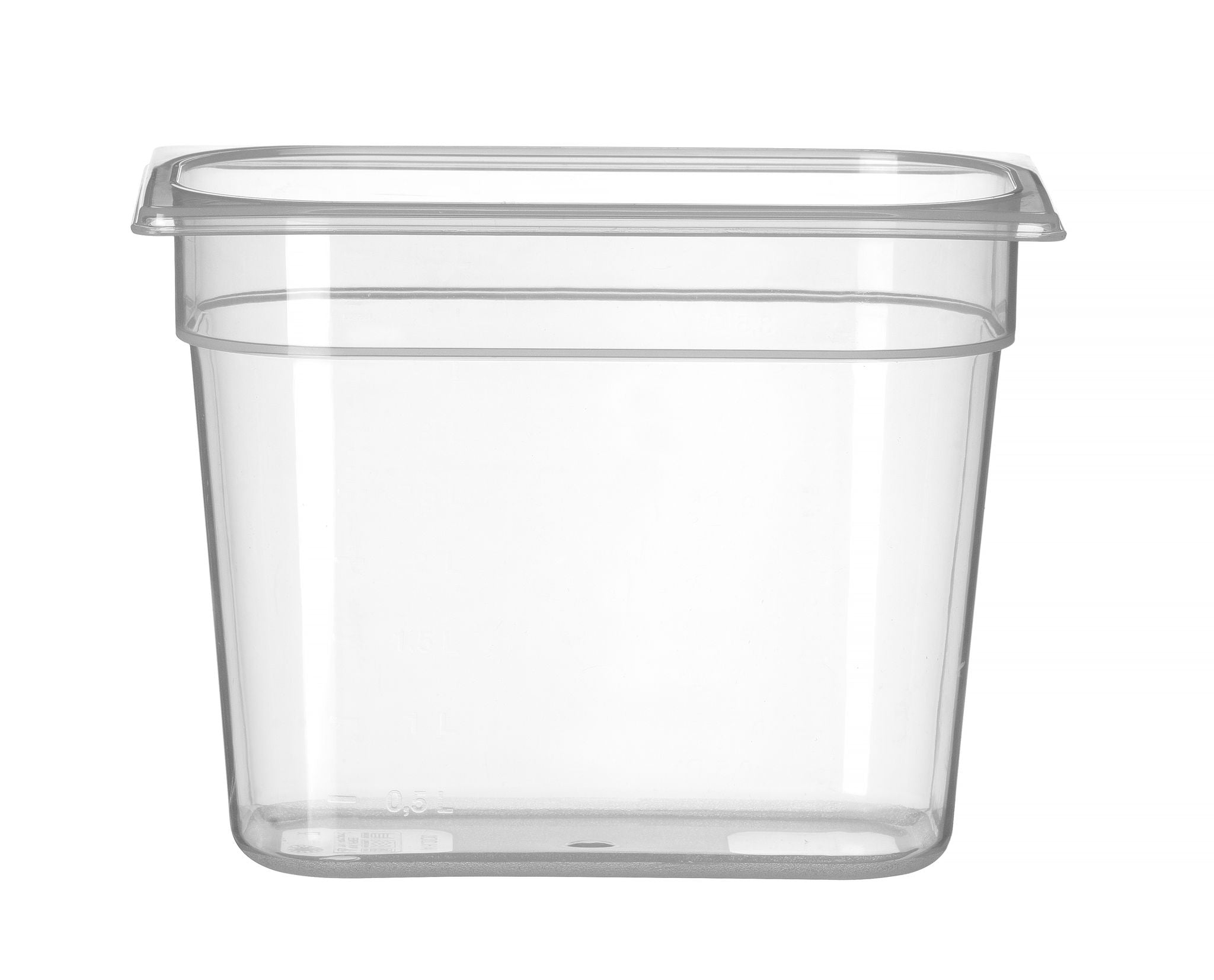CONTENITORE GASTRONORM 1/4, HENDI, PROFI LINE, GN 1/4, 2,8L, TRASPARENTE, 265X162X(H)100MM - 880326
