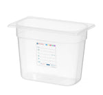 CONTENITORE GASTRONORM 1/4, HENDI, GN 1/4, 4L, TRASPARENTE, 265X162X(H)150MM - 880364