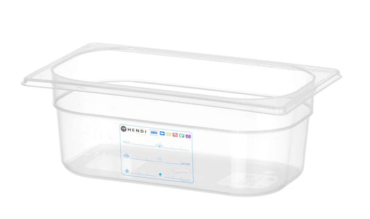 CONTENITORE GASTRONORM 1/4, GN 1/4, 2,8L, TRASPARENTE, 265X162X(H)100MM