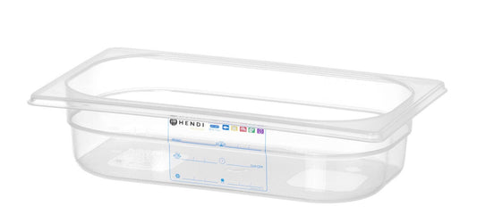 CONTENITORE GASTRONORM 1/4, GN 1/4, 1,8L, TRASPARENTE, 265X162X(H)65MM