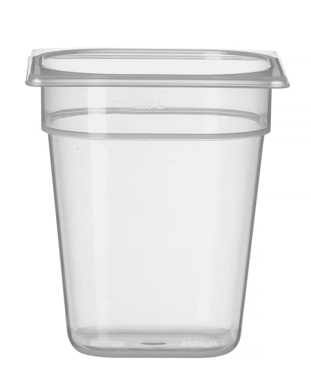 CONTENITORE GASTRONORM 1/6, HENDI, PROFI LINE, GN 1/6, 2,5L, TRASPARENTE, 176X162X(H)200MM - 880401