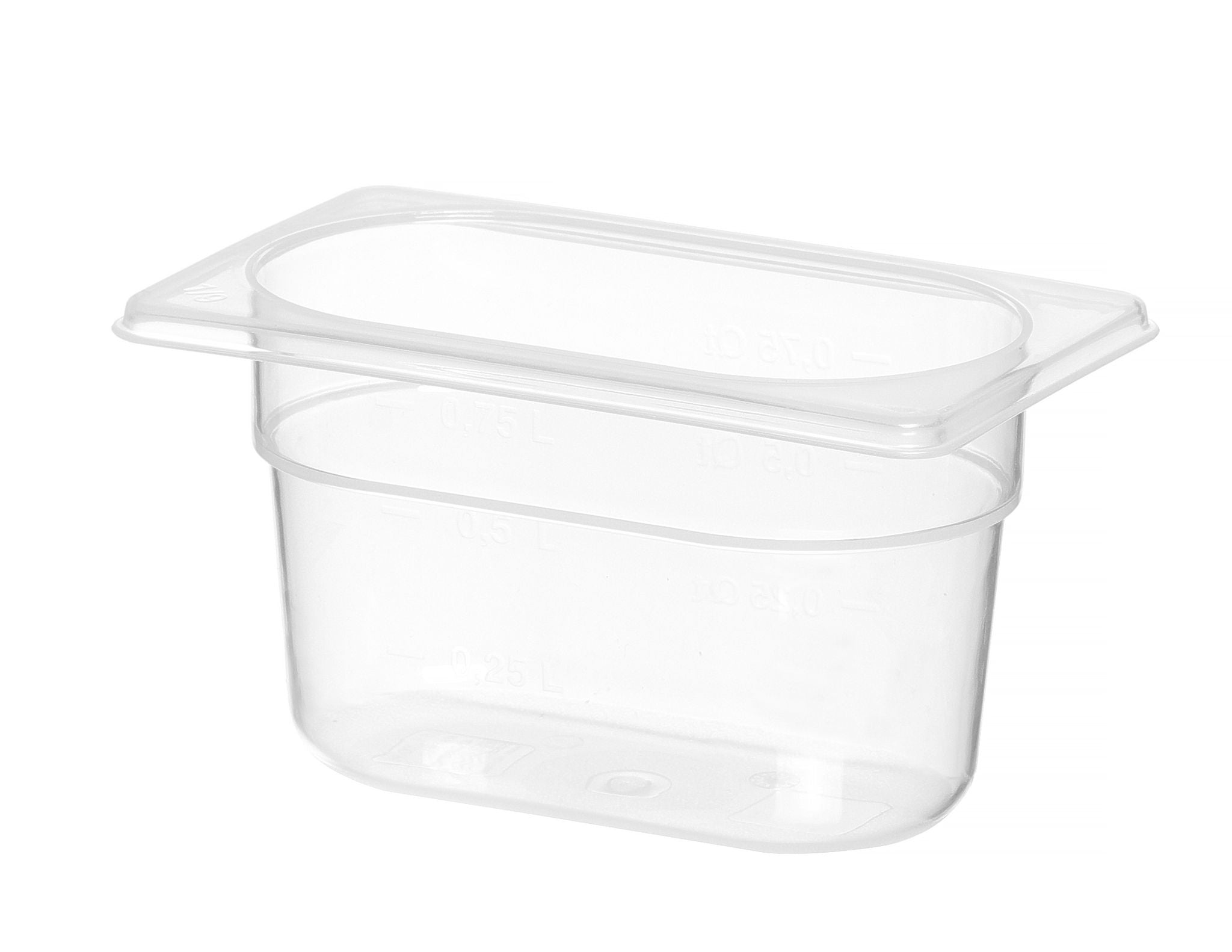 CONTENITORE GASTRONORM 1/9, HENDI, PROFI LINE, 1,0, GN 1/9, 0,75L, TRASPARENTE, 176X108X(H)100MM - 880524