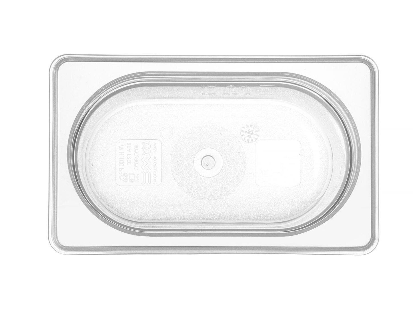 CONTENITORE GASTRONORM 1/9, GN 1/9, 0,9L, TRASPARENTE, 176X108X(H)100MM