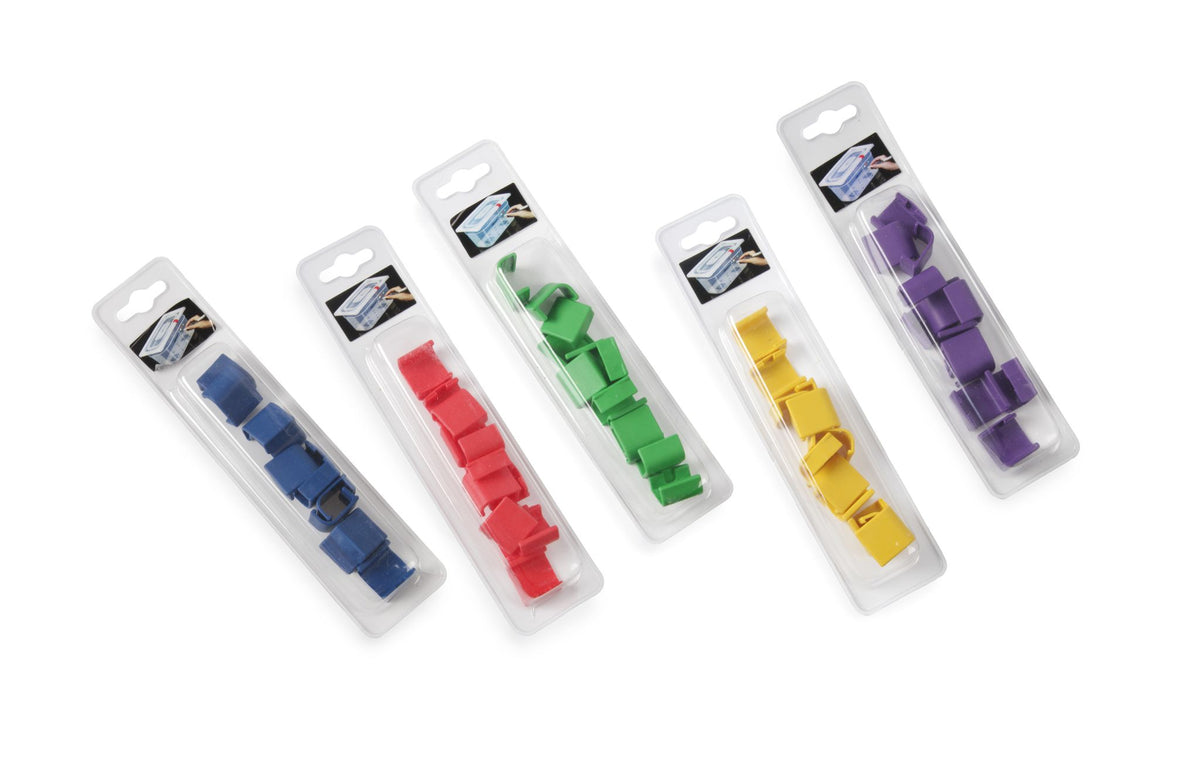 CLIPS COPERCHI PER CONTENITORI GASTRONORM HACCP, HENDI, VERDE, 12 PEZZI - 880678