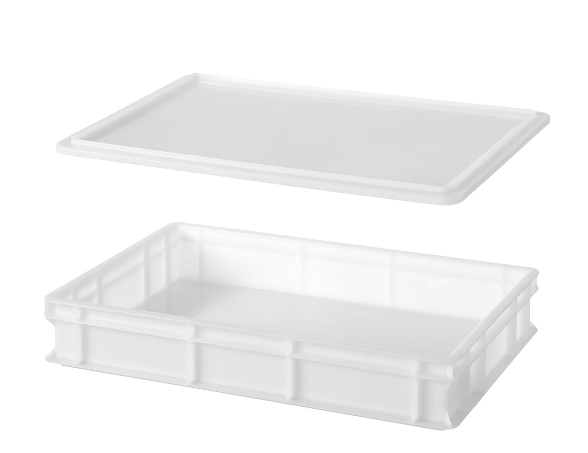 CONTENITORE PER IMPASTO PER PIZZA 600X400, AMERBOX, PROFI LINE, BIANCO, 600X400X(H)130MM, RETTANGOLA - 881064