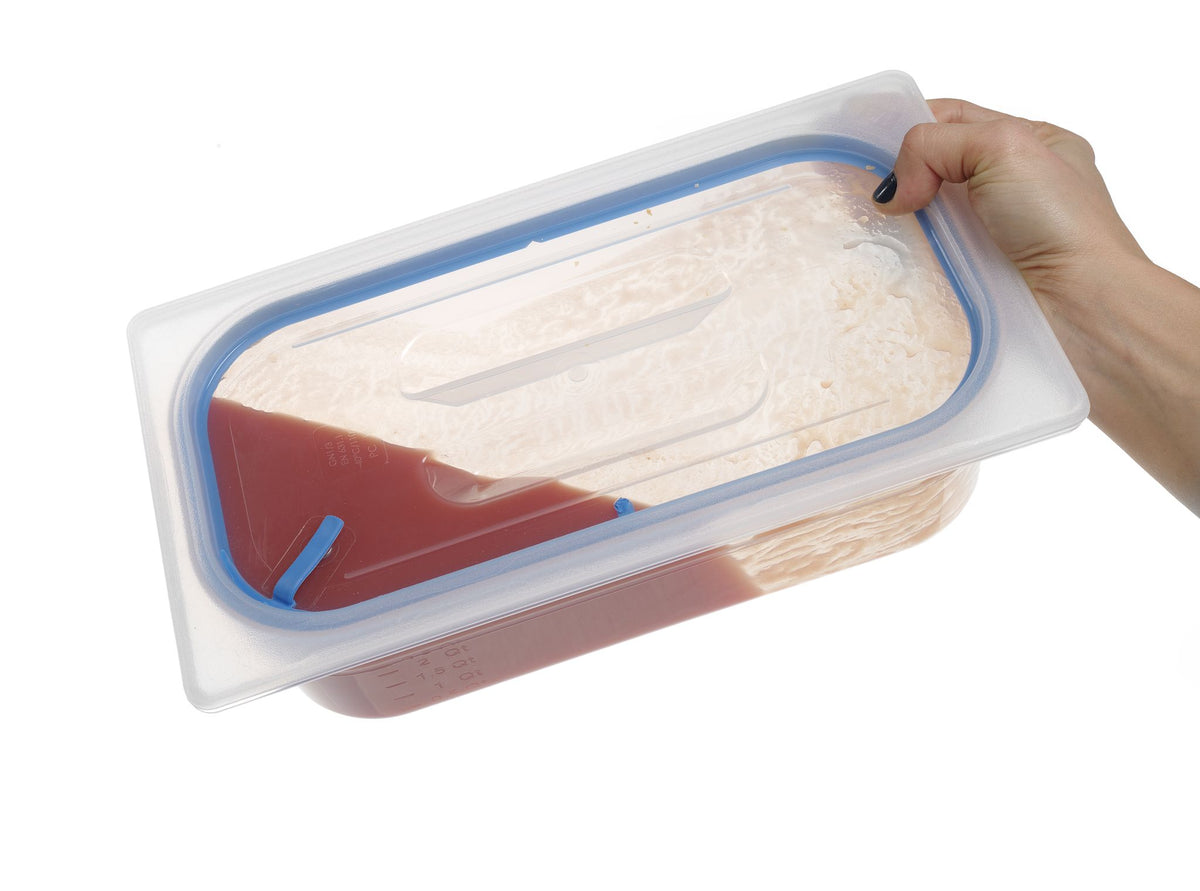COPERCHIO GASTRONORM A CHIUSURA ERMETICA, HENDI, GN 1/4, TRASPARENTE, 265X162MM - 881835