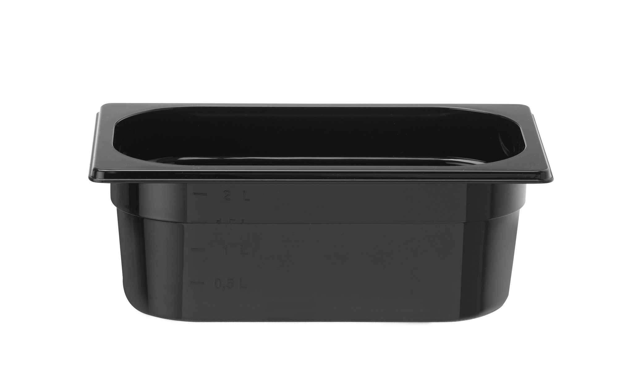 GN 1/4 CONTENITORE COOL, HENDI, COOL, GN 1/4, 2,6L, NERO, 265X163X(H)100MM - 882269