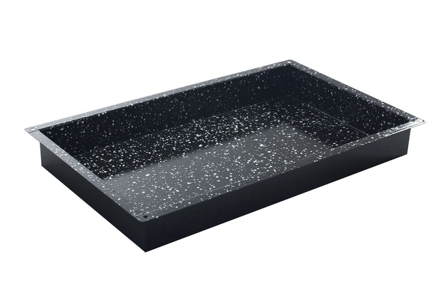 TEGLIA SMALTATA CONVECTOMAT CLASSIC GN 2/1, HENDI, GN 2/1, NERO, 530X650X(H)20MM, RETTANGOLARE - 890158