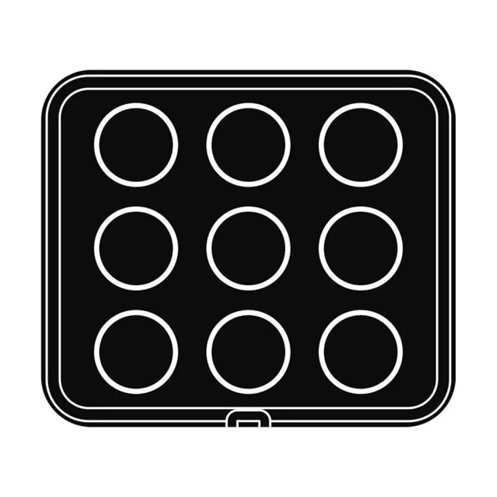 9 IMPRONTE TONDE Ø 75/71 H 20 MM - PIASTRA PER COOKMATIC 380X330 MM - PIASTRA29 - PAVONI ITALIA - PIASTRE E STAMPI