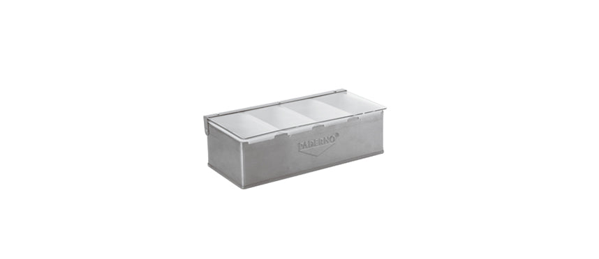 PADERNO CONT.4 SCOMP.INOX C/C 32X16 H10 - 90311 - MORINI