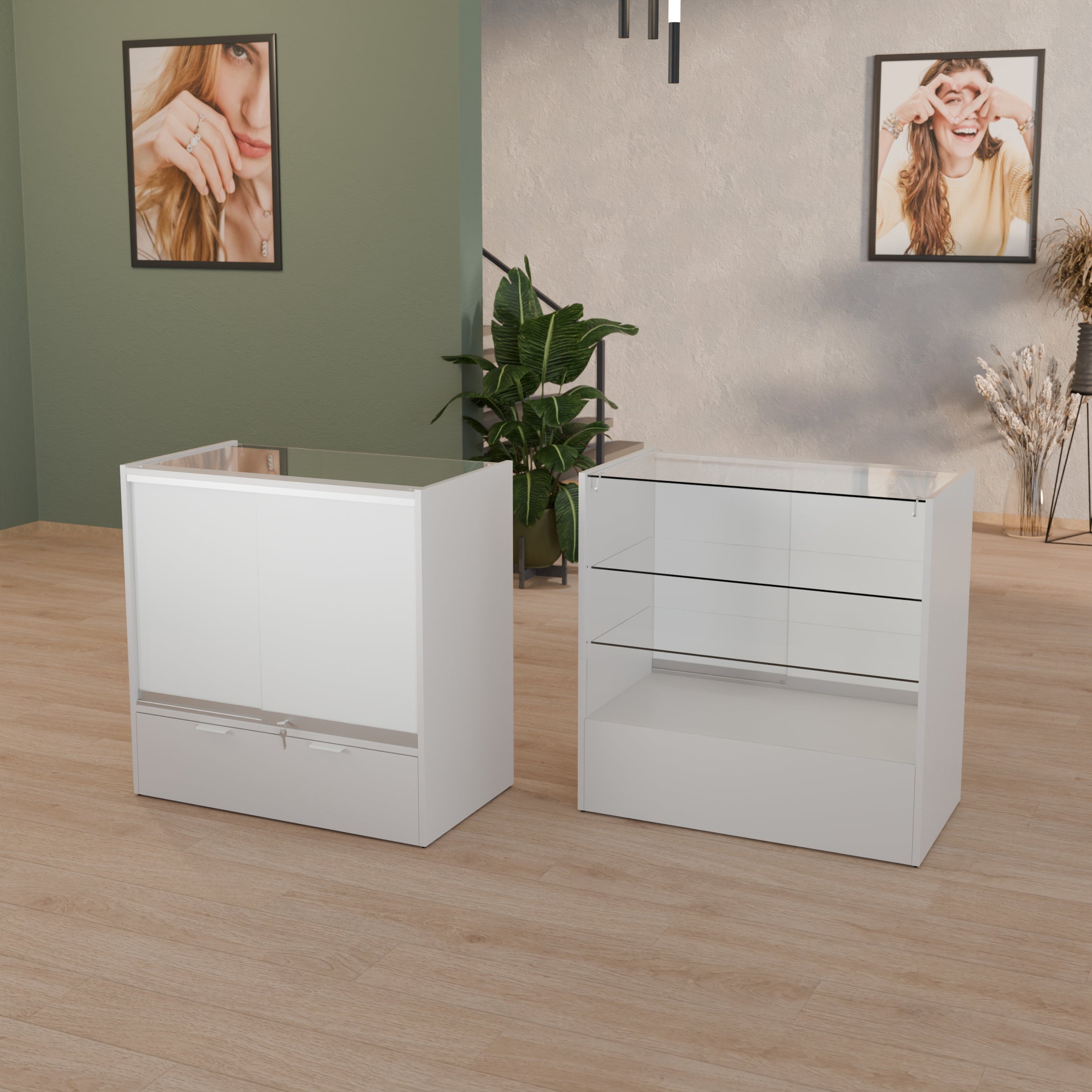 BANCHI VENDITA LAMINATO 90X50X90 CM - 90/BV - ITALVETRINE
