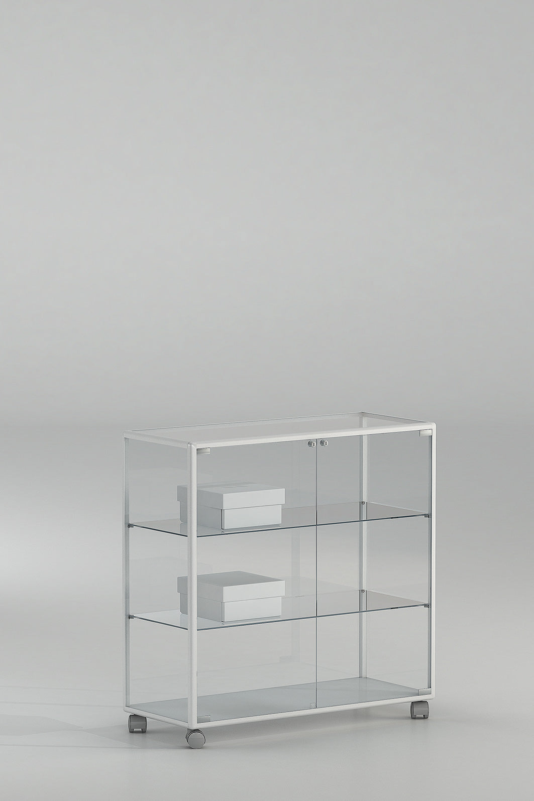 BANCHI VENDITA, VETRINE ALLUMINIO ALLDESIGN+PLUS 91X37X90 CM - 91/BP - ITALVETRINE