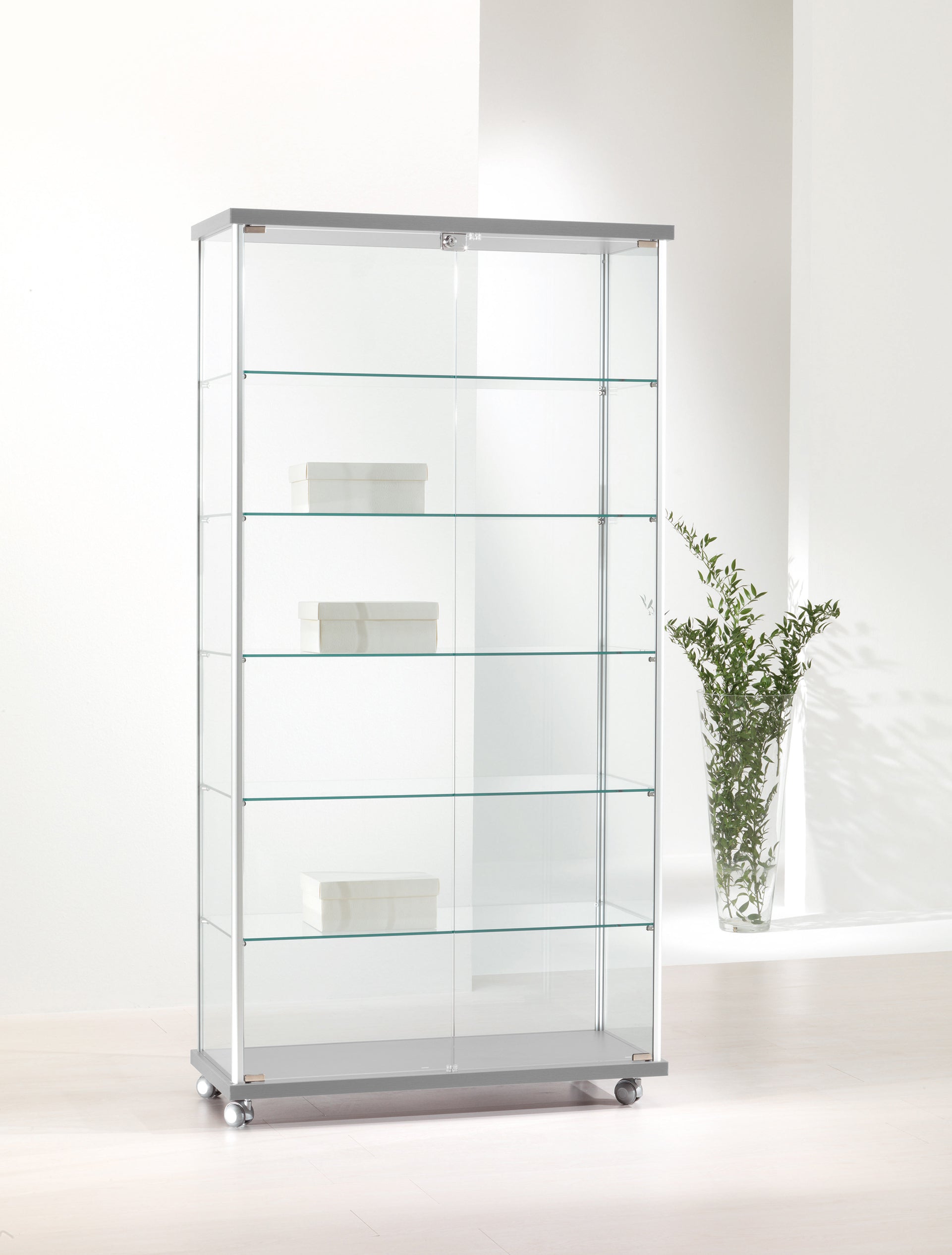 VETRINE ALLUMINIO ALLDESIGN 93X39X180 CM - 93/A - ITALVETRINE